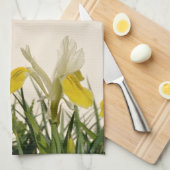 Gele bruinvissen op room theedoek (Quarter Fold)