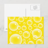 Gele bubels briefkaart (Voorkant / Achterkant)
