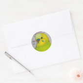 Gele Budgie Sticker (Envelop)