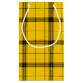 Gele Buffalo Pset Pattern Bright Holiday Klein Cadeauzakje (Achterkant)