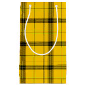 Gele Buffalo Pset Pattern Bright Holiday Klein Cadeauzakje (Voorkant)