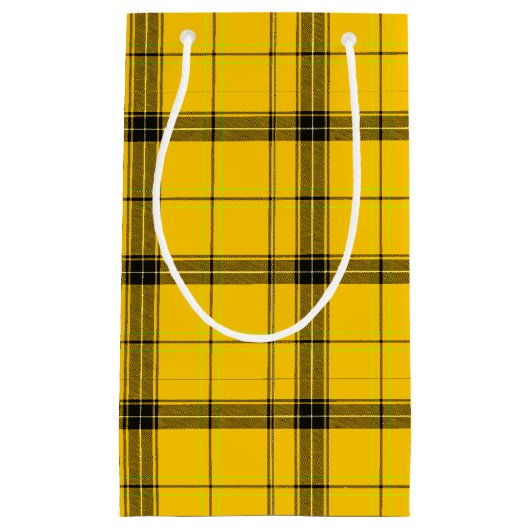 Gele Buffalo Pset Pattern Bright Holiday Klein Cadeauzakje (Voorkant)