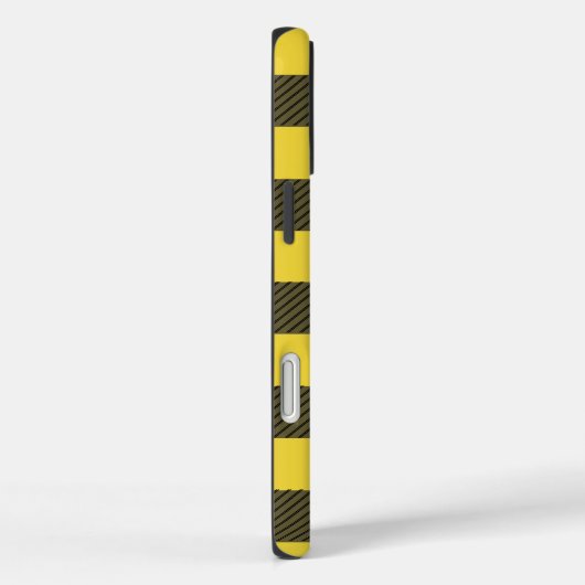 Gele Buffalo-speldencontrole Case-Mate iPhone Case (Achterkant / Rechts)