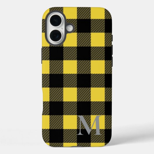 Gele Buffalo-speldencontrole Case-Mate iPhone Case (Achterkant)