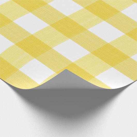 Gele buffelplaat cadeaupapier (Hoek)