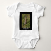 Gele buikmarmot geschenken romper (Voorkant)