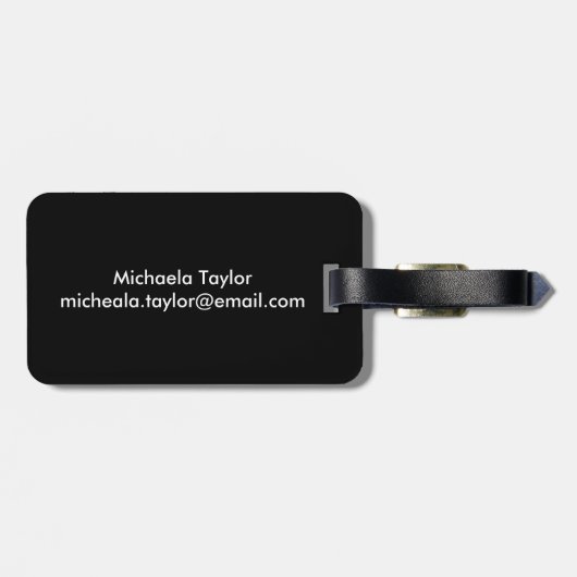  gele buikvlinders bagagelabel (Achterkant horizontaal)