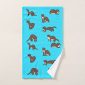 Gele buikwezels bad handdoek (Handdoek)