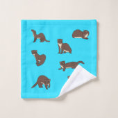 Gele buikwezels bad handdoek (Wasdoekje)