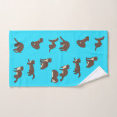 Gele buikwezels bad handdoek (Handdoek)