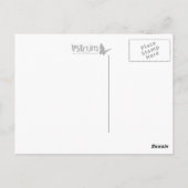 gele bulseye QR-code Briefkaart (Achterkant)