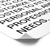 gele bulseye QR-code Poster (Hoek)