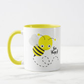 Gele Bumble Bee, fijn voor je! Mok (Links)