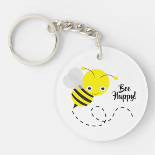 Gele Bumble Bee, fijn voor je! Sleutelhanger