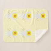 Gele Bunnies Sherpa Blanket Sherpa Deken (Voorkant (horizontaal))