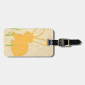 Gele Bunny en groene gras door Chariklia Zarris Bagagelabel (Voorkant horizontaal)