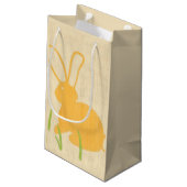 Gele Bunny en groene gras door Chariklia Zarris Klein Cadeauzakje (Achterkant Gekanteld)