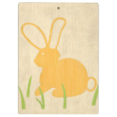 Gele Bunny en groene gras door Chariklia Zarris Klembord (Achterkant)