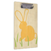 Gele Bunny en groene gras door Chariklia Zarris Klembord (Rechts)