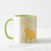 Gele Bunny en groene gras door Chariklia Zarris Mok (Links)