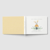 Gele Bunny Garden Succulent Foliage Baby shower Gastenboek (Volledig)