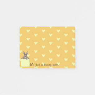 gele bunny-in-the-box post-it® notes