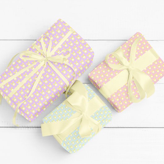 Gele bunny Wrapping Paper Sheets