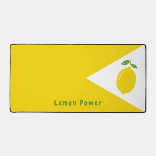 Gele bureaumat met citroen (Voorkant)