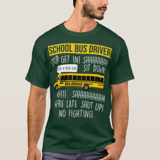 Gele bus Operator Shirt School Stop