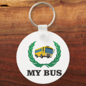 gele bus sleutelhanger (Voorkant)