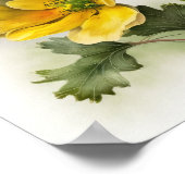 Gele Buttercups Bloemenkunst Print Poster (Hoek)
