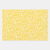 Gele Butterflies -  Kunst & Polkadots Inpakpapier Vel (Voorkant 2)
