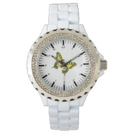 Gele Butterfly eWatch Horloge