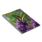 Gele Butterfly I - Spiral notebook Notitieboek (Rechterzijde)