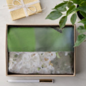 Gele Butterfly op White Lilacs Tissuepapier (Geschenk)