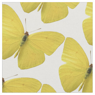 Gele butterfly Pattern Custom Designer Fabric Stof