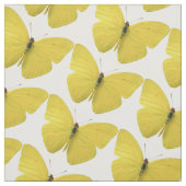 Gele butterfly Pattern Custom Designer Fabric Stof (Swatch)