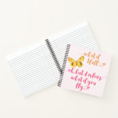 Gele Butterfly - Wat als ik herfst? Inspirerend Notitieboek (Binnen)