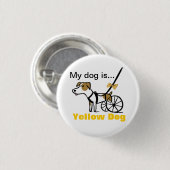 Gele Button (Voorkant /achterkant)