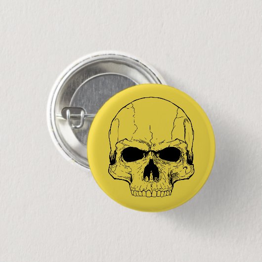 Gele Button (Voorkant /achterkant)