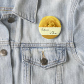 Gele Button met roze en gouden bruiloft (In situ)