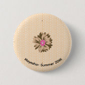 Gele Buttonnen Bootstrap CSS | hoekhoek Ronde Button 5,7 Cm (Voorkant)