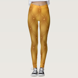 Gele Buttonnen Leggings