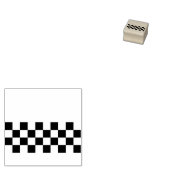 Gele cabine geruite patroon rubberstempel (Gestempeld)