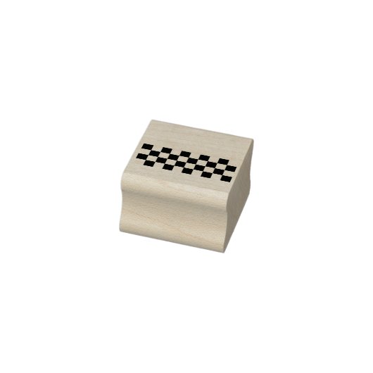 Gele cabine geruite patroon rubberstempel (Stempel)