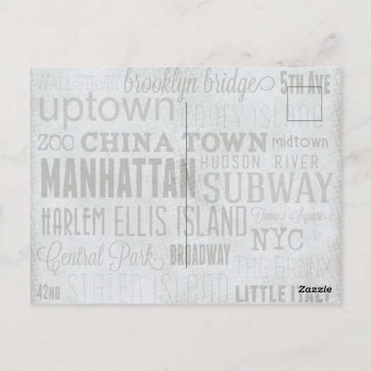 Gele cabine nabij Manhattan Bridge, New York City Briefkaart (Achterkant)