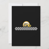 Gele cabinedrukdienst kaart (Achterkant)