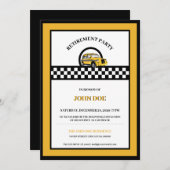 Gele cabinedrukdienst kaart (Voorkant / Achterkant)