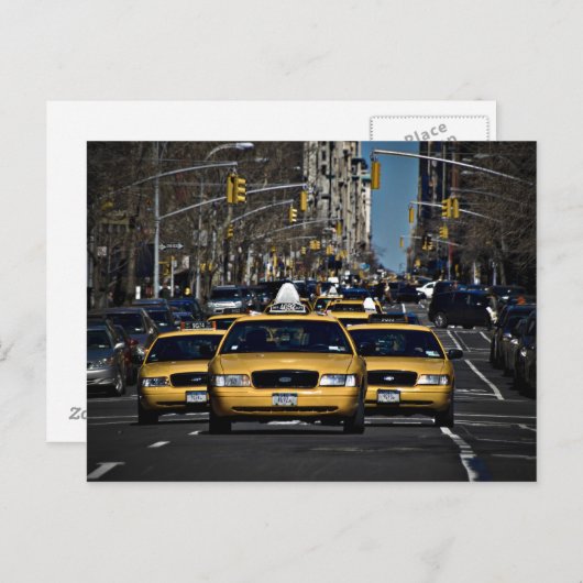 Gele cabinefrage briefkaart (Voorkant / Achterkant)