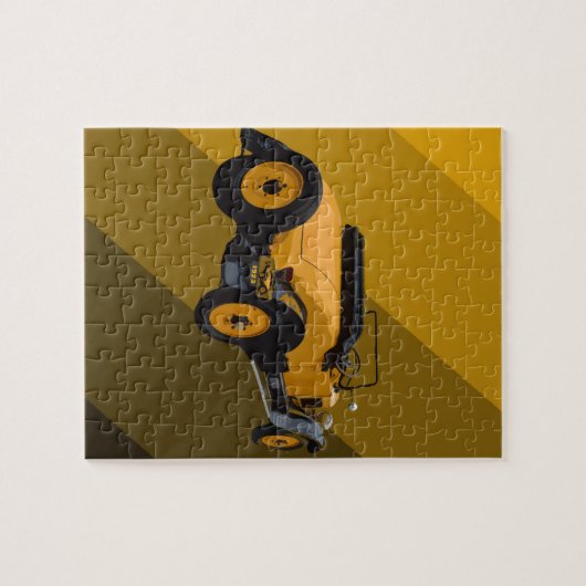 Gele  Cabrio, puzzel Legpuzzel (Horizontaal)